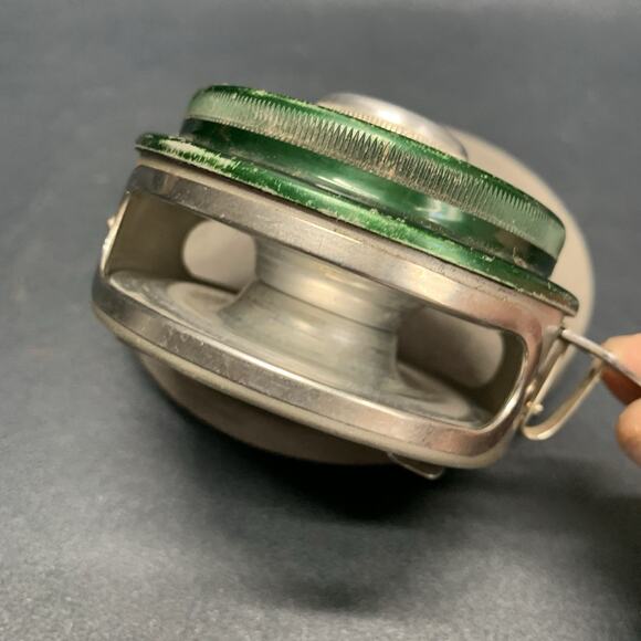 Vtg SHAKESPEARE OK AUTOMATIC NO. 1821 MODEL GE Fly-Fishing Reel Made In USA - Picture 6 of 8